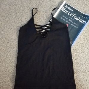 💕Black Tank top